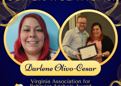 Congratulations Darlene Olivo-Cesar!